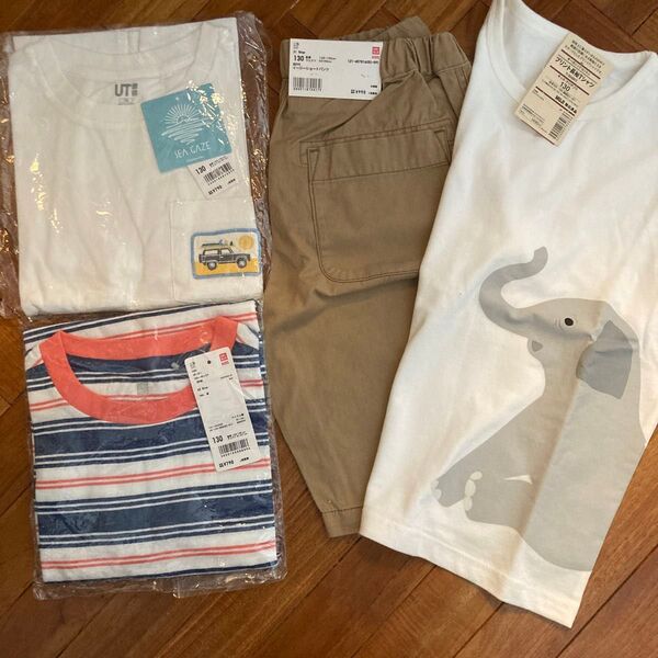 ユニクロ 半袖 半ズボン 無印長Tシャツ