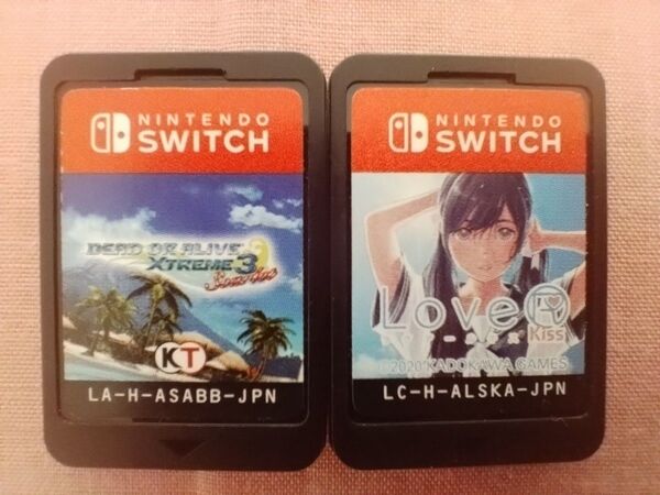 「Love R Kiss 」「DEAD OR ALIVE Xtreme3 Scarlet」Switchソフト2本セット