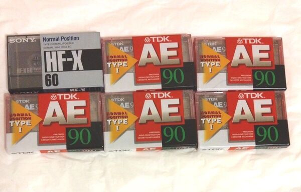 TDK カセットテープ AE 90 5本セット ノーマルポジション 音感用テープ オーディオカセットテープ