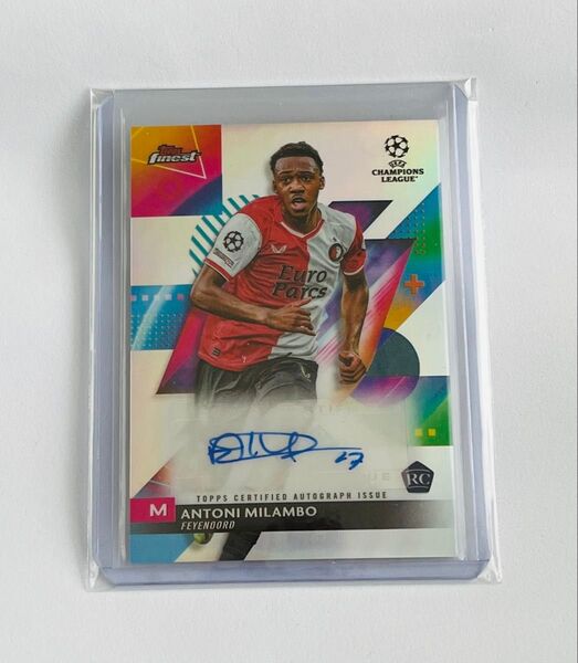 2023-24 TOPPS FINEST UEFA ミランボ 直筆サインカード