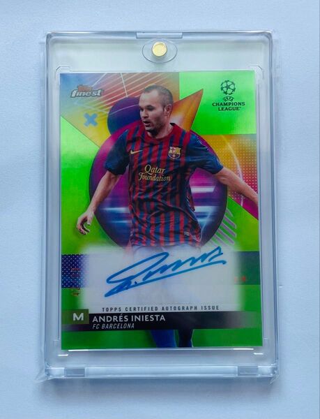 【99シリ】2023-24 TOPPS FINEST イニエスタ 直筆サインカード