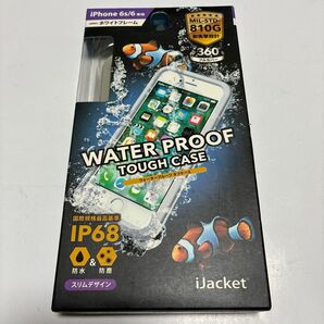 iPhone 6s/6用 WATER PROOF TOUGH CASE ホワイトフレーム 未使用