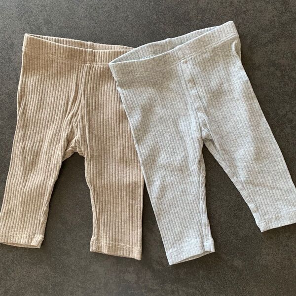 H&M リブレギンス 2本セット