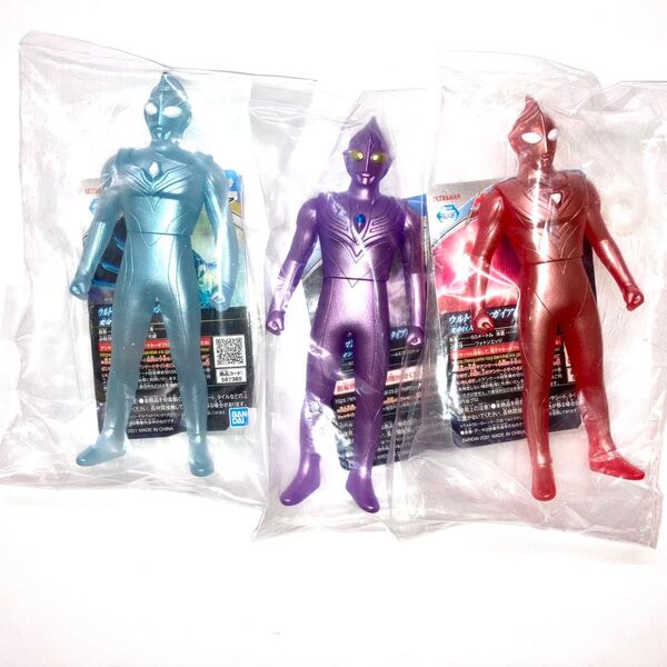 ウルトラマン ティガ ダイナ ガイア 限定 ソフビ ウルトラヒーローシリーズ バンダイ ナムコ