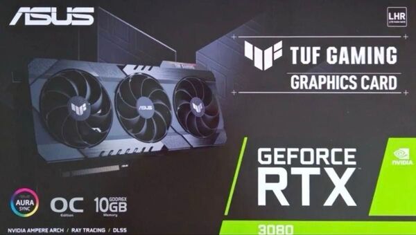 ASUS TUF RTX3080 O10G V2 GAMING LHR おまけ付き 美品