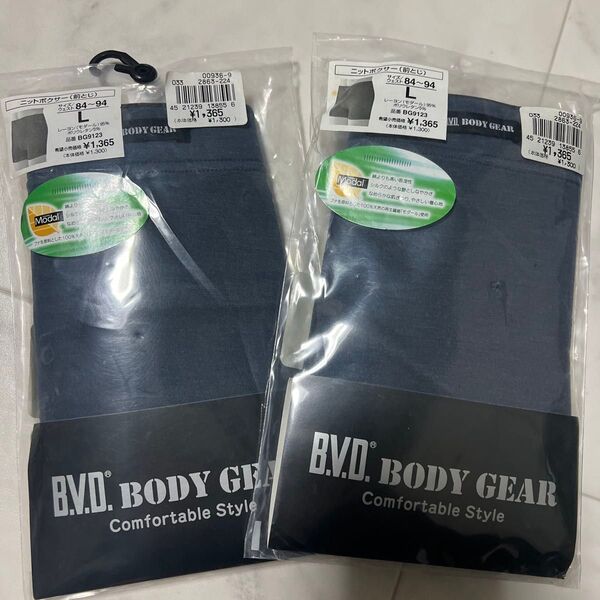 B.V.D. BODY GEAR ボクサーパンツ Lサイズ 2枚セット