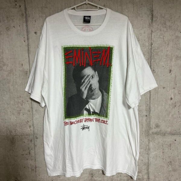 【XL】eminem stussy 来日記念コラボTシャツ エミネム