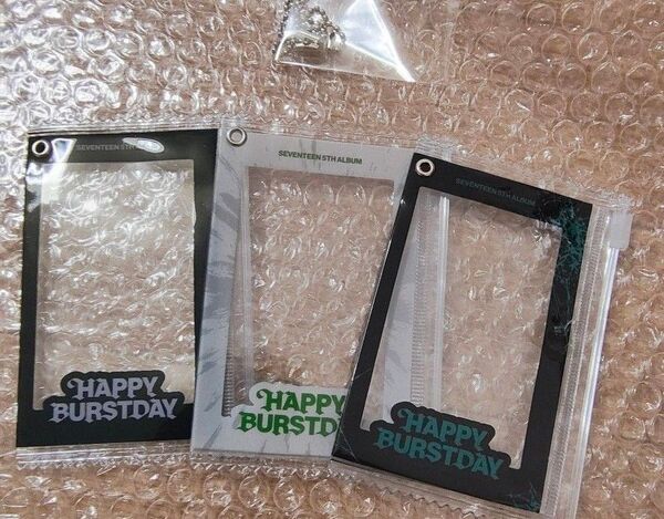【バラ売り可】SEVENTEEN セブチ HAPPY BURSTDAY weverse 特典 ロゴフォトカードケース