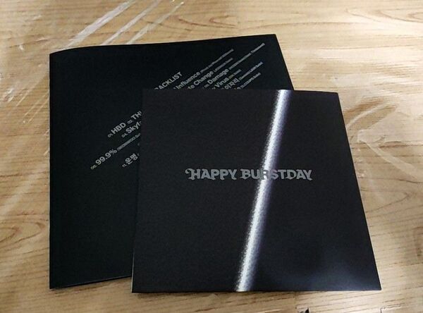 SEVENTEEN セブチ HAPPY BURSTDAY DAREDEVIL ver. CD リリックブックのみ