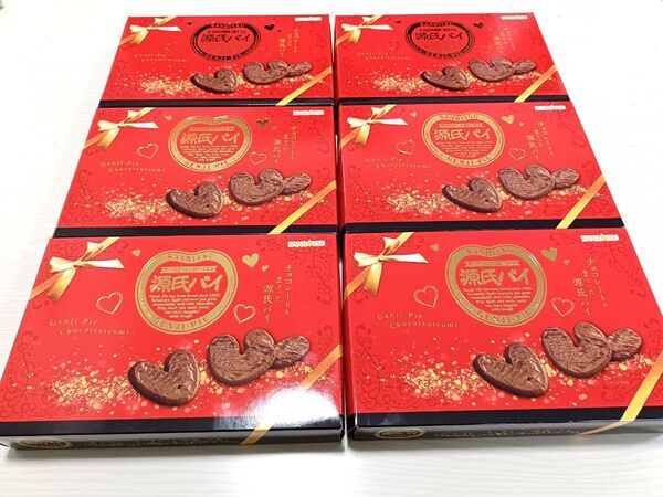 【期間限定品】三立製菓 源氏パイ チョコ包み ギフトBOX 14枚 ×6箱