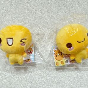 【なっとうちゃん ぬいぐるみキーホルダー2点セット】平成レトロキャラクター 人形