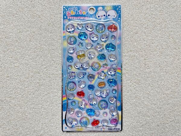 【ぷくぷくあわわちゃん プチドロップステッカー】 平成レトロキャラクター シール