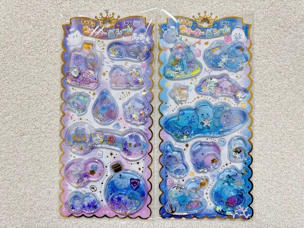 【オバケーヌ ウォーターインシール2点】大人気キャラクター 紙モノ まとめ売り