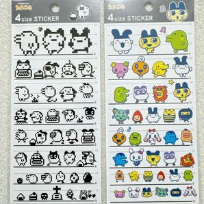 【たまごっち 4サイズステッカー2点セット】シール 平成レトロキャラクター