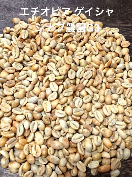 【生豆】エチオピア ゲイシャ シナブ農園 G3 200g 【送料無料】 コーヒー生豆 爆安