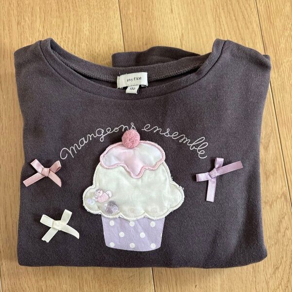 anyFAM キッズ 長袖Tシャツ 130cm 女の子