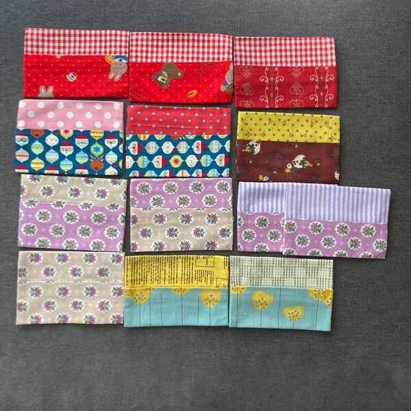 ハンドメイド ポケットティッシュケース 13個セット