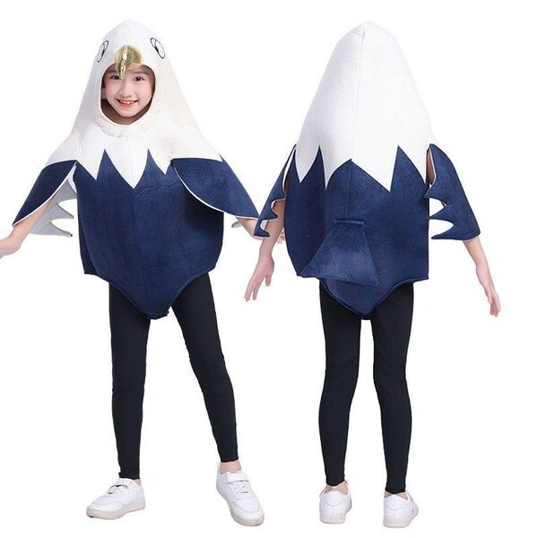 キッズ ワシ コスチューム 120 女の子 男の子 着ぐるみ ハロウィーン 動物着ぐるみ コスプレ 仮装 新品