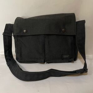 良品 ポーター スモーキー ショルダーバッグ 黒 PORTER 吉田カバン