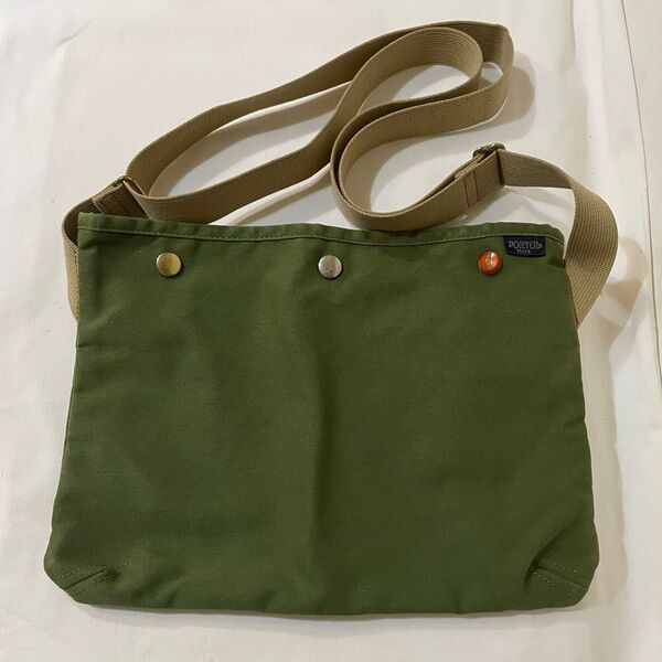 美品 ポーター サコッシュ コッピ 緑 ショルダーバッグ PORTER 吉田カバン COPPI グリーン