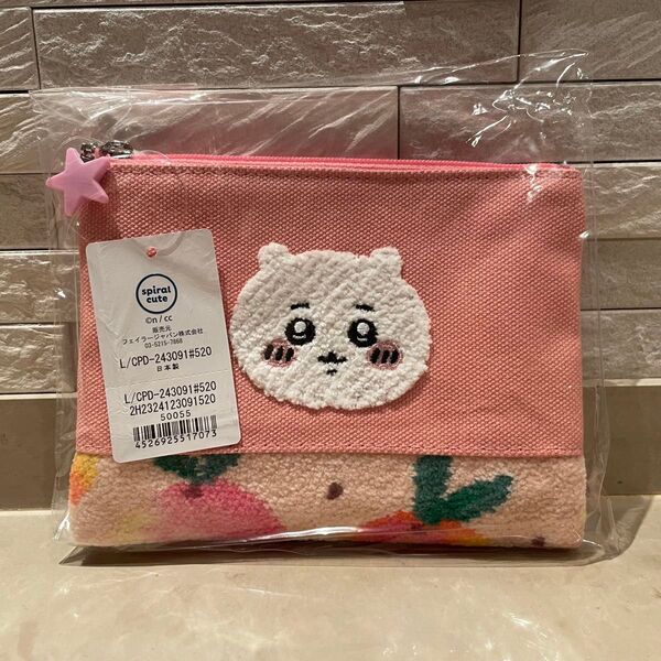 【完売品】 FEILER ちいかわ ピーチドット 刺繍ポーチ フェイラー