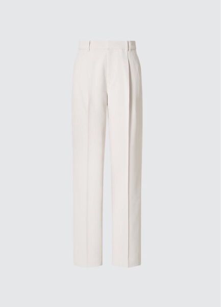 【新品】 感動タックパンツ ユニクロ 丈長め L
