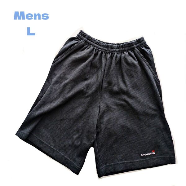 【 ハーフパンツ 】L 1枚 黒色 綿65% ポリエステル35% ショートパンツ ハーフパンツ 短パン Lサイズ
