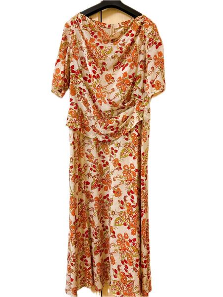 SUN ROSEサンローズ ワンピース 42号 花 野いちご ワンピース ロング 花柄
