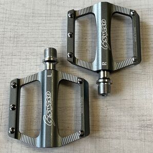 【新品】SWTXOフラットペダル シルバー 自転車ペダル