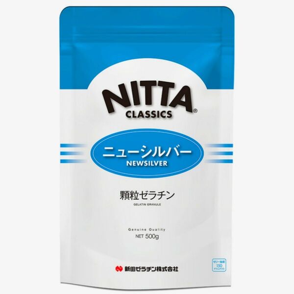 新田 顆粒ゼラチン ニューシルバー 500g 国内製造 コラーゲン