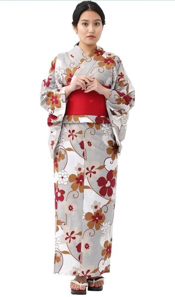浴衣セット 作り帯 下駄 レディース3点 セット