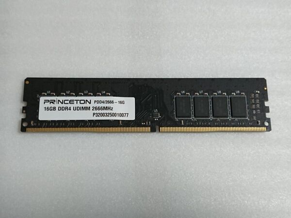 PRiNCETON PC4 2666MHz(DDR4)16GB 1枚 デスクトップPC用メモリ 動作品