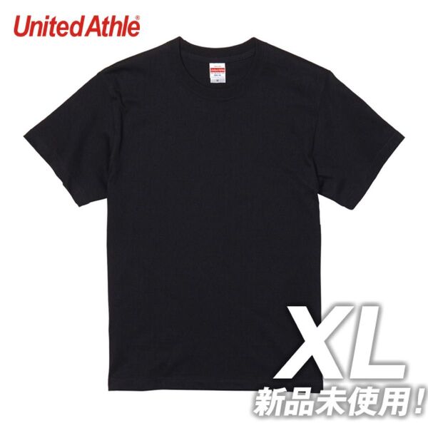 Tシャツ 半袖 5.6オンス ハイクオリティー【5001-01】XL ブラック 綿100% 無地 ユナイテッドアスレ