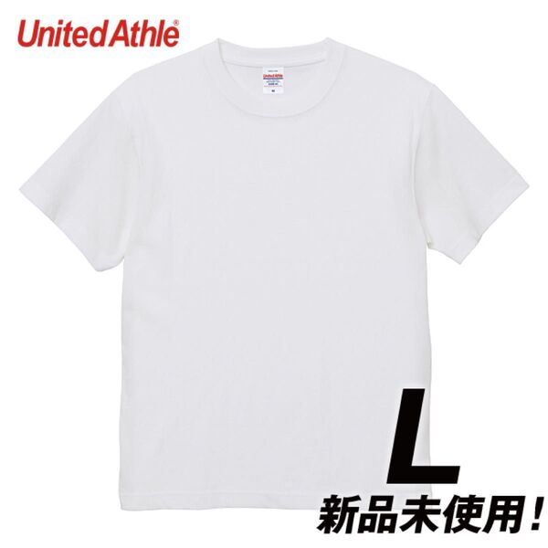 Tシャツ 半袖 厚手 オープンエンド ヘヴィーウェイト6.0オンス 綿100%【4208-01】L ホワイト ユナイテッドアスレ