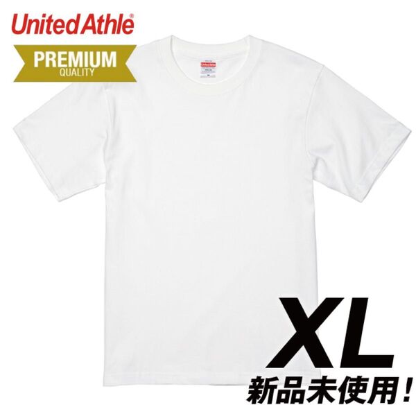 Tシャツ 無地 プレミアム 6.2オンス【5942-01】XL ホワイト 綿100% 無地 白