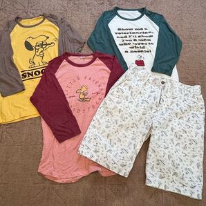 スヌーピー シャツ ズボン 4点セット