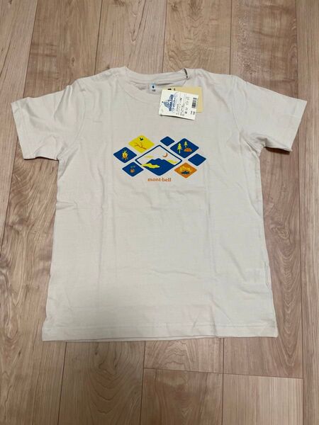 新品未使用 モンベル キッズ コットンT 150 Tシャツ 半袖
