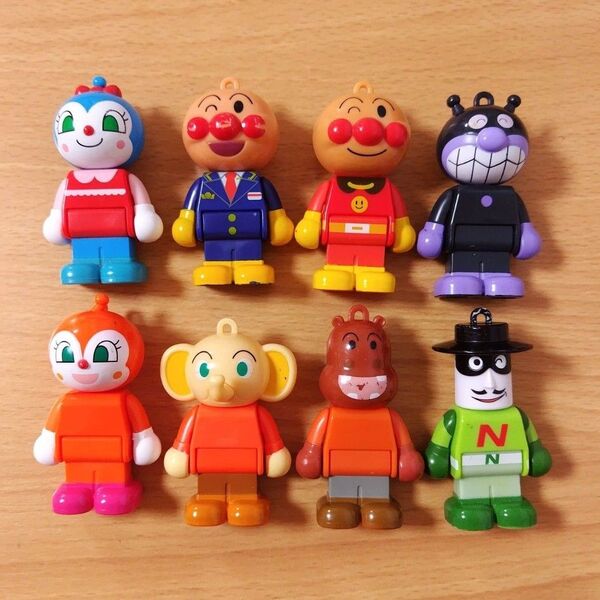 ナガネギマン カバおくん ちびぞうくん コキンちゃん ドキンちゃん バイキンマン アンパンマン ブロックラボ 人形 ドール 8種類