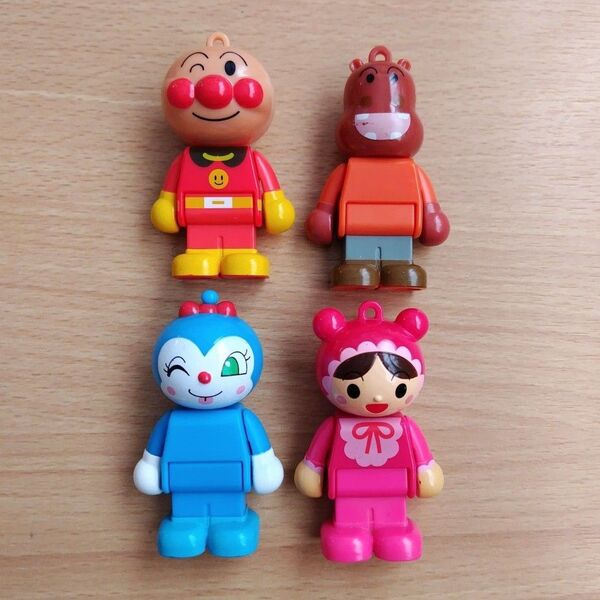 あかちゃんまん コキンちゃん カバおくん アンパンマン ブロックラボスイング 人形 ドール 4体まとめ売り