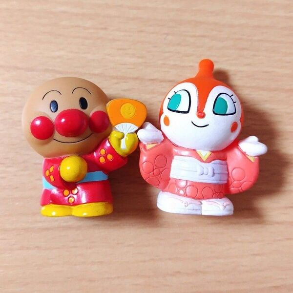 お祭り アンパンマン ドキンちゃん 指人形 ゆび人形 ソフビ 2種類まとめ売り