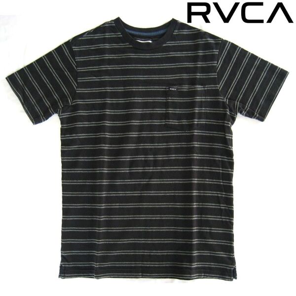 RVCA ポケット Tシャツ インド綿カットソー ボーダー ルーカ サーフィン スケートボード