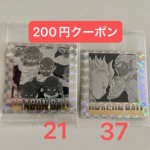 ドラゴンボール40周年記念 オリジナルイラストレーション シールウエハース 21巻 37巻 ナメック星人 界王神 ピッコロ