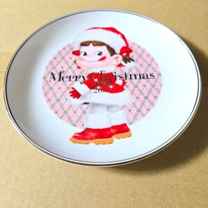 不二家 ペコちゃん クリスマス記念プレート 2005年 未使用に近い