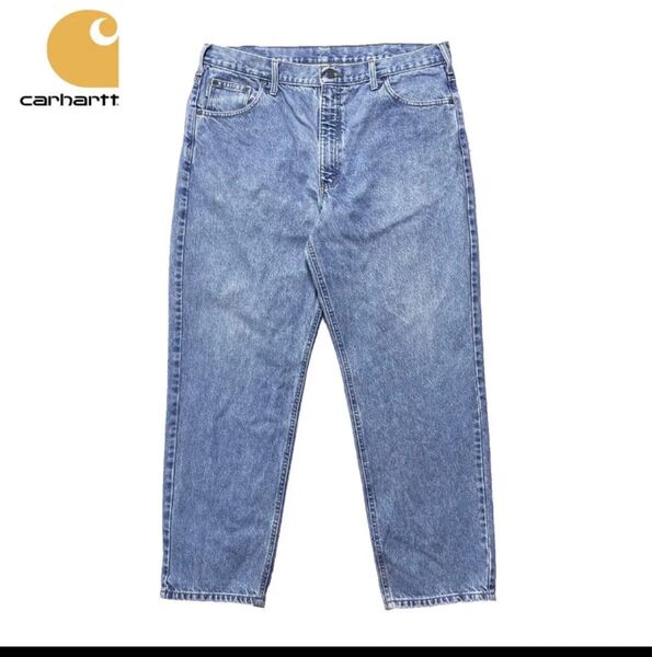 USA 古着 CARHARTT カーハート ワークパンツ デニムパンツ ジーンズ ジーパン W40 L30 大きいサイズ 中古