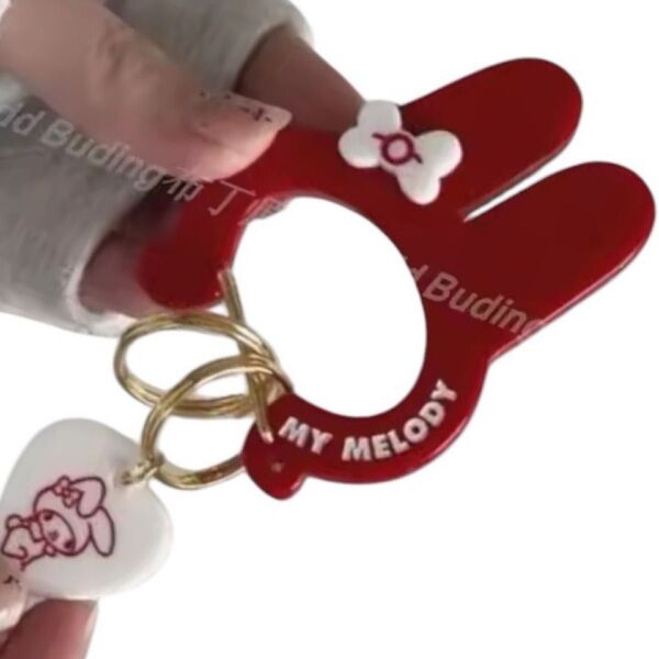 カラナビ サンリオ マイメロキーホルダー チャーム キーリング アクリルキーホルダー 推し活 ヲタ活 数量限定 訳あり