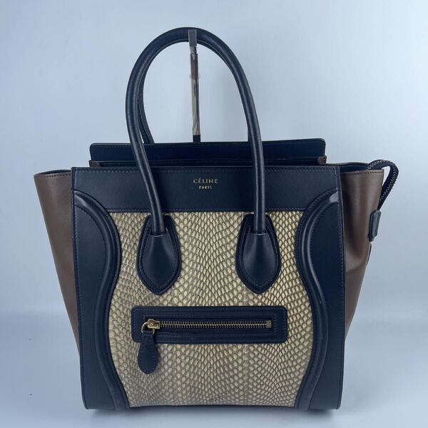 CELINE セリーヌ ラゲージ マイクロショッパー ハンドバッグ