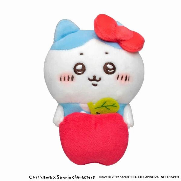 ちいかわ×サンリオキャラクターズ デスクトップから見守るひっかけぬいぐるみ ハチワレ・ハローキティ