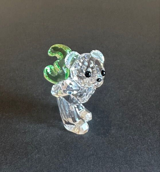 【スワロフスキー】 SWAROVSKI クリスベア No.3 グリーン