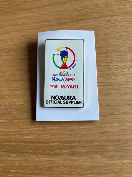 【2002 FIFAワールドカップ 日韓大会】記念ピンバッジ 宮城会場