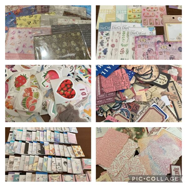 紙もの おすそ分け ばらメモ 折り紙デザインペーパー コラージュ素材 シール